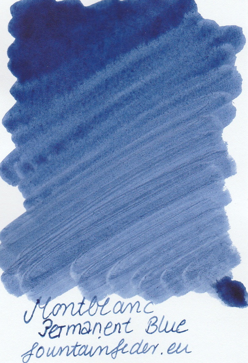 Montblanc permanent blue outlet ink